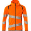 Capuchontrui met rits 19284 - 1418 - hi-vis oranje/donkerantraciet