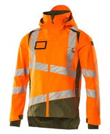 Shell jas 19301 - 1433 - hi-vis oranje/mosgroen