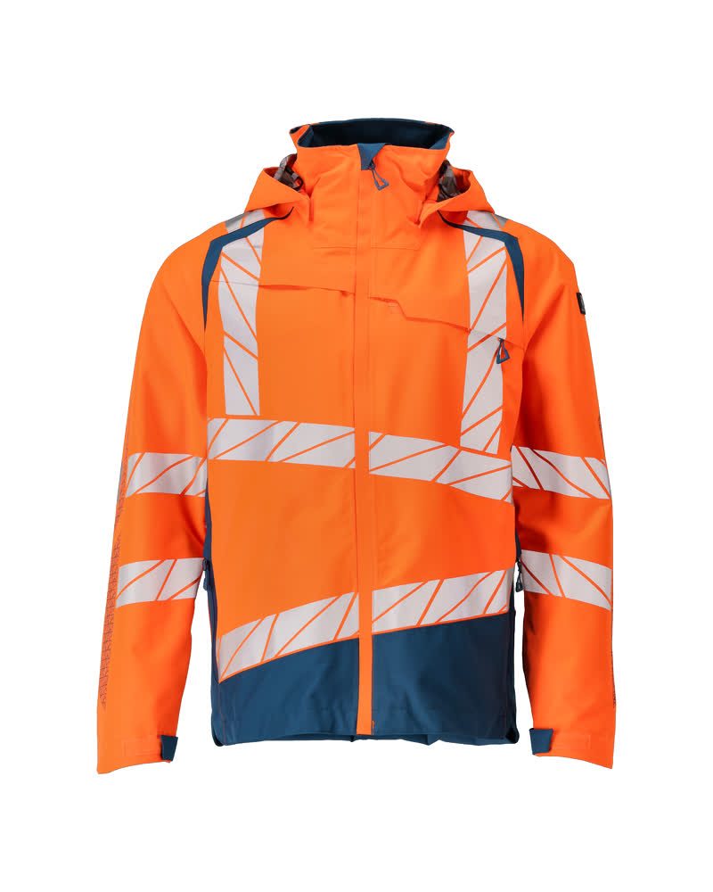 Shell jas 19301 - 1444 - hi-vis oranje/donkerpetrol