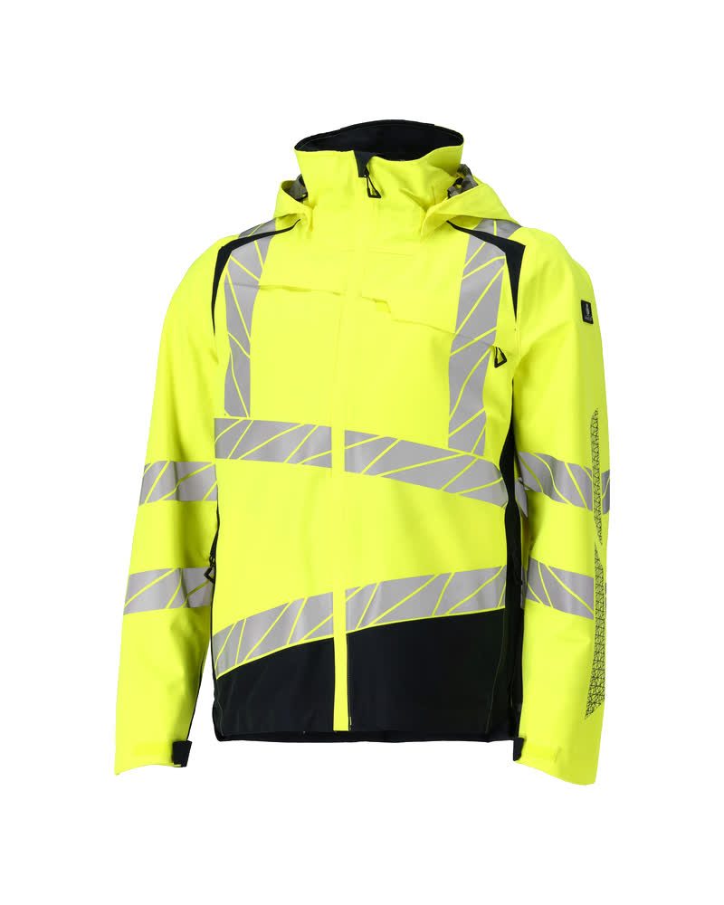 Shell jas 19301 - 17010 - hi-vis geel/donkermarine