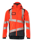 Shell jas 19301 - 22210 - hi-vis rood/donkermarine