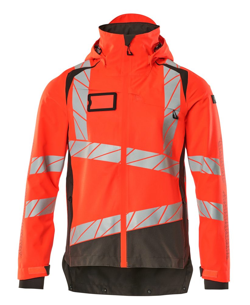 Shell jas 19301 - 22218 - hi-vis rood/donkerantraciet