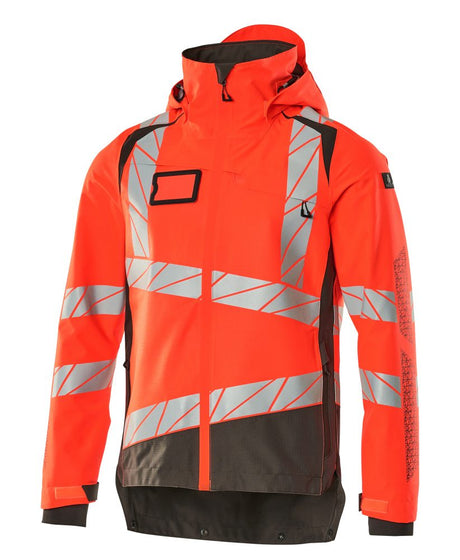 Shell jas 19301 - 22218 - hi-vis rood/donkerantraciet