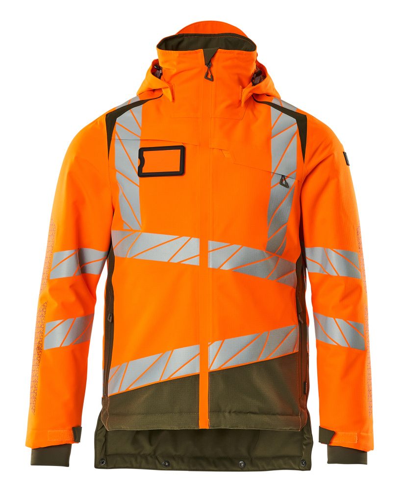 Winterjas Accelerate Safe 19335 - 1433 - hi-vis oranje/mosgroen