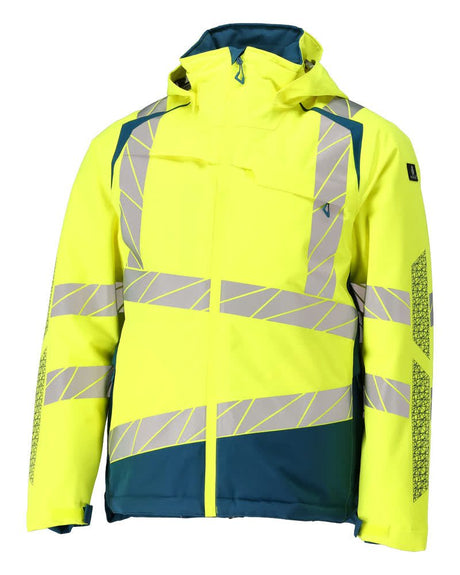Winterjas Accelerate Safe 19335 - 1744 - hi-vis geel/donkerpetrol