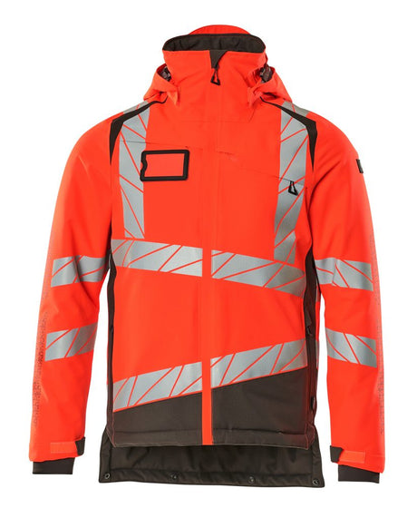 Winterjas Accelerate Safe 19335 - 22218 - hi-vis rood/donkerantraciet