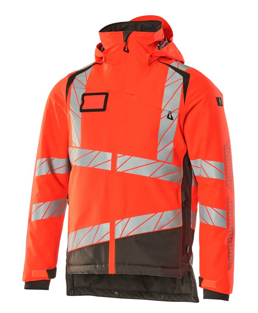 Winterjas Accelerate Safe 19335 - 22218 - hi-vis rood/donkerantraciet