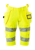 Lange shorts met spijkerzakken 19349 - 17 - hi-vis geel