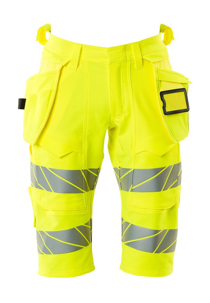 Lange shorts met spijkerzakken 19349 - 17 - hi-vis geel