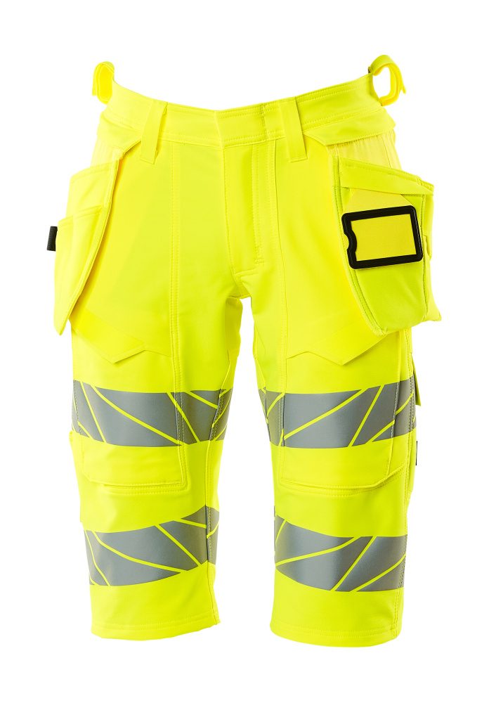 Lange shorts met spijkerzakken 19349 - 17 - hi-vis geel