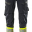 Broek met dijbeenzakken 19379 - Donkermarine / Hi-Vis Geel