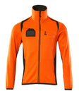 Fleecetrui met rits 19403 - 1418 - hi-vis oranje/donkerantraciet