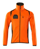 Fleecetrui met rits 19403 - 1418 - hi-vis oranje/donkerantraciet