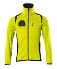 Fleecetrui met rits 19403 - 17010 - hi-vis geel/donkermarine