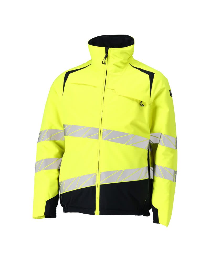 Winterjas 19435 - 17010 - hi-vis geel/donkermarine
