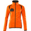 Fleecetrui met rits Dames 19453 - 1418 - hi-vis oranje/donkerantraciet