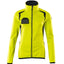 Fleecetrui met rits Dames 19453 - 17010 - hi-vis geel/donkermarine