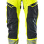 Broek met kniezakken 19479 - 17010 - hi-vis geel/donkermarine