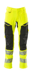Broek met kniezakken 19479 - 1709 - hi-vis geel/zwart