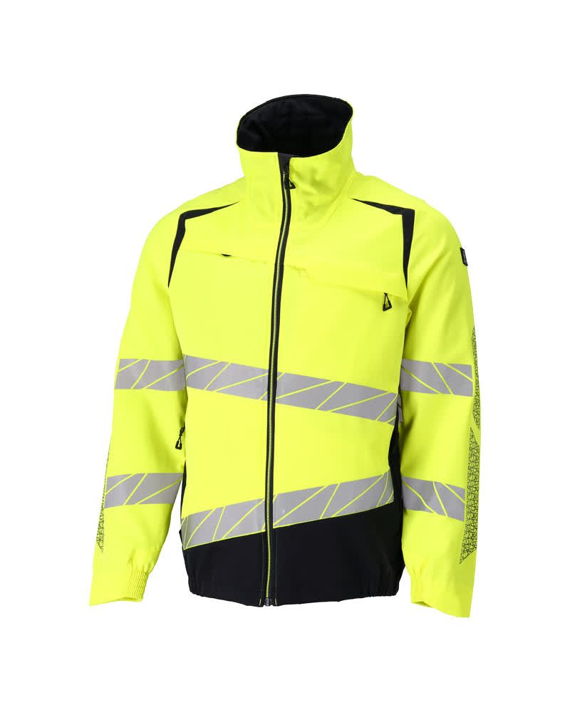 Shell jas 19509 - 17010 - hi-vis geel/donkermarine
