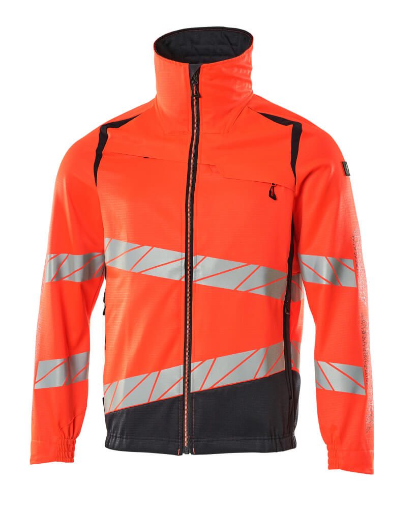 Shell jas 19509 - 22210 - hi-vis rood/donkermarine