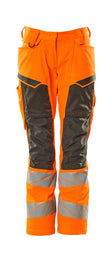 Broek met kniezakken Dames 19578 - 1418 - hi-vis oranje/donkerantraciet