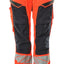 Broek met kniezakken Dames 19578 - 22210 - hi-vis rood/donkermarine