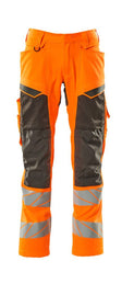 Broek met kniezakken 19579 - 1418 - hi-vis oranje/donkerantraciet