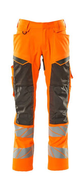 Broek met kniezakken 19579 - 1418 - hi-vis oranje/donkerantraciet