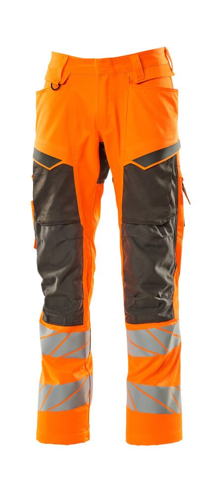 Broek met kniezakken 19579 - 1418 - hi-vis oranje/donkerantraciet