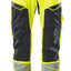Broek met kniezakken 19579 - 17010 - hi-vis geel/donkermarine