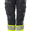 Broek met kniezakken Dames 19678 - 01017 - donkermarine/hi-vis geel