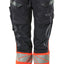 Broek met kniezakken Dames 19678 - 10222 - donkermarine/hi-vis rood