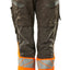 Broek met kniezakken Dames 19678 - 1814 - donkerantraciet/hi-vis oranje