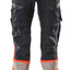 Broek met kniezakken 19679 - 10222 - donkermarine/hi-vis rood