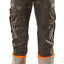 Broek met kniezakken 19679 - 1814 - donkerantraciet/hi-vis oranje