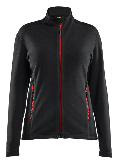 Microfleecevest Dames 4766 - Zwart/Rood