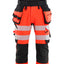 High-Visibility piraatbroek 1123 - High Vis Rood/Zwart