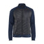 Hybride sweatshirt met rits 3418 - Donker marineblauw/Zwart