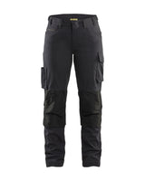 Service Werkbroek Stretch Dames 7195 - Zwart/Donkergrijs