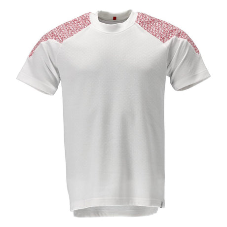 T-shirt korte mouwen 20082 - 06202 - wit/signaalrood