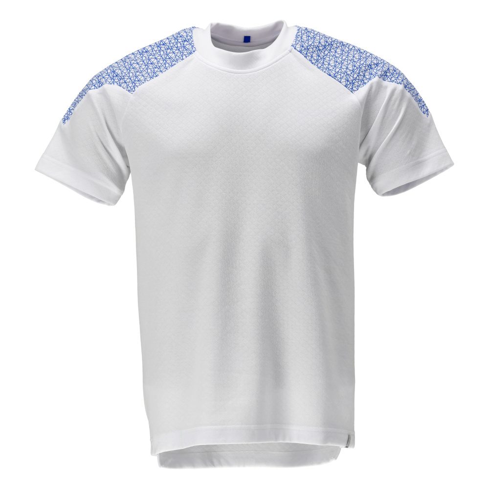 T-shirt korte mouwen 20082 - 0691 - wit/helder blauw