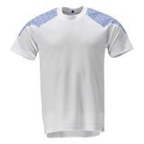 T-shirt korte mouwen 20082 - 0691 - wit/helder blauw