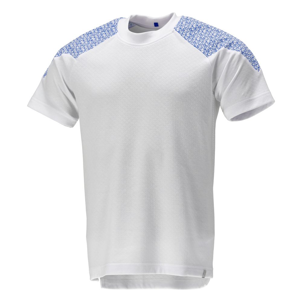 T-shirt korte mouwen 20082 - 0691 - wit/helder blauw