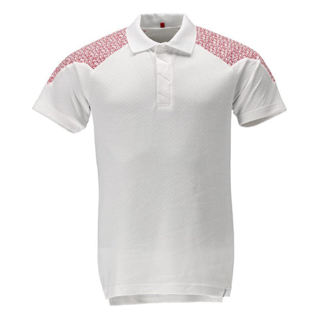 Poloshirt 20083 - 06202 - wit/signaalrood
