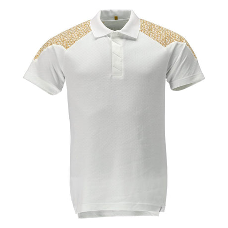 Poloshirt 20083 - 0670 - wit/kerriegeel