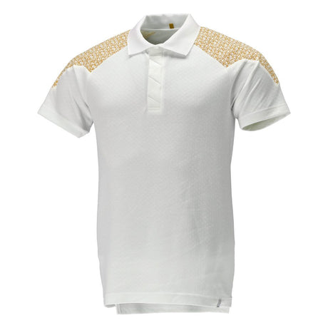 Poloshirt 20083 - 0670 - wit/kerriegeel