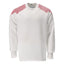 Sweatshirt 20084 - 06202 - wit/signaalrood