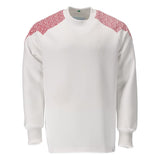 Sweatshirt 20084 - 06202 - wit/signaalrood