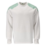 Sweatshirt 20084 - 06333 - wit/helder groen